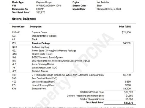 Used 2021 Porsche Cayenne Coupe image 2