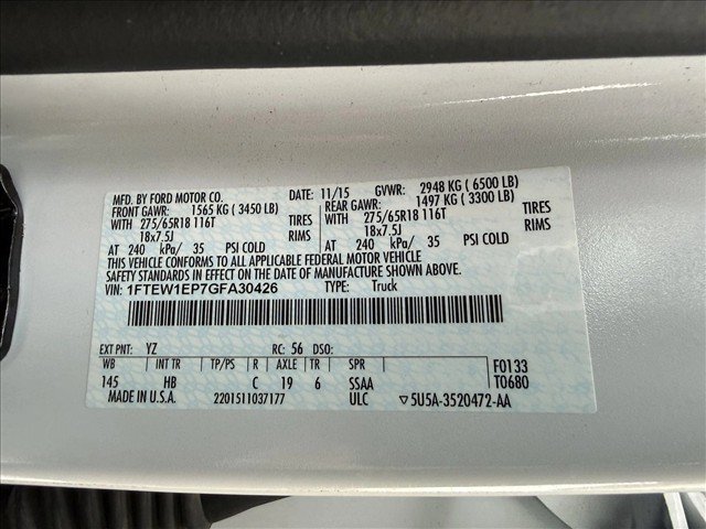 Used 2016 Ford F150 Lariat w/ Equipment Group 501A Mid AWD/4WD image 27