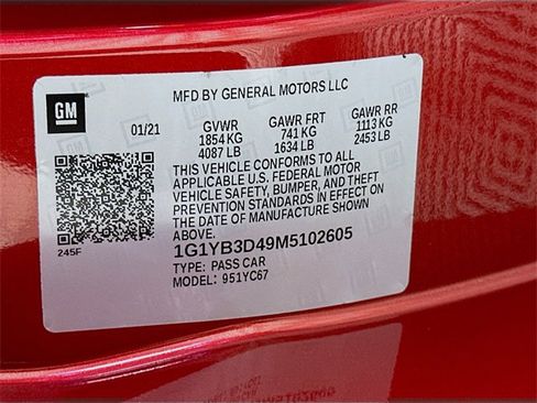 Used 2021 Chevrolet Corvette Stingray Preferred Conv w/ 2LT image 26