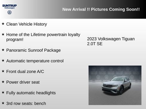 Used 2023 Volkswagen Tiguan SE w/ Panoramic Sunroof Package FWD image 6