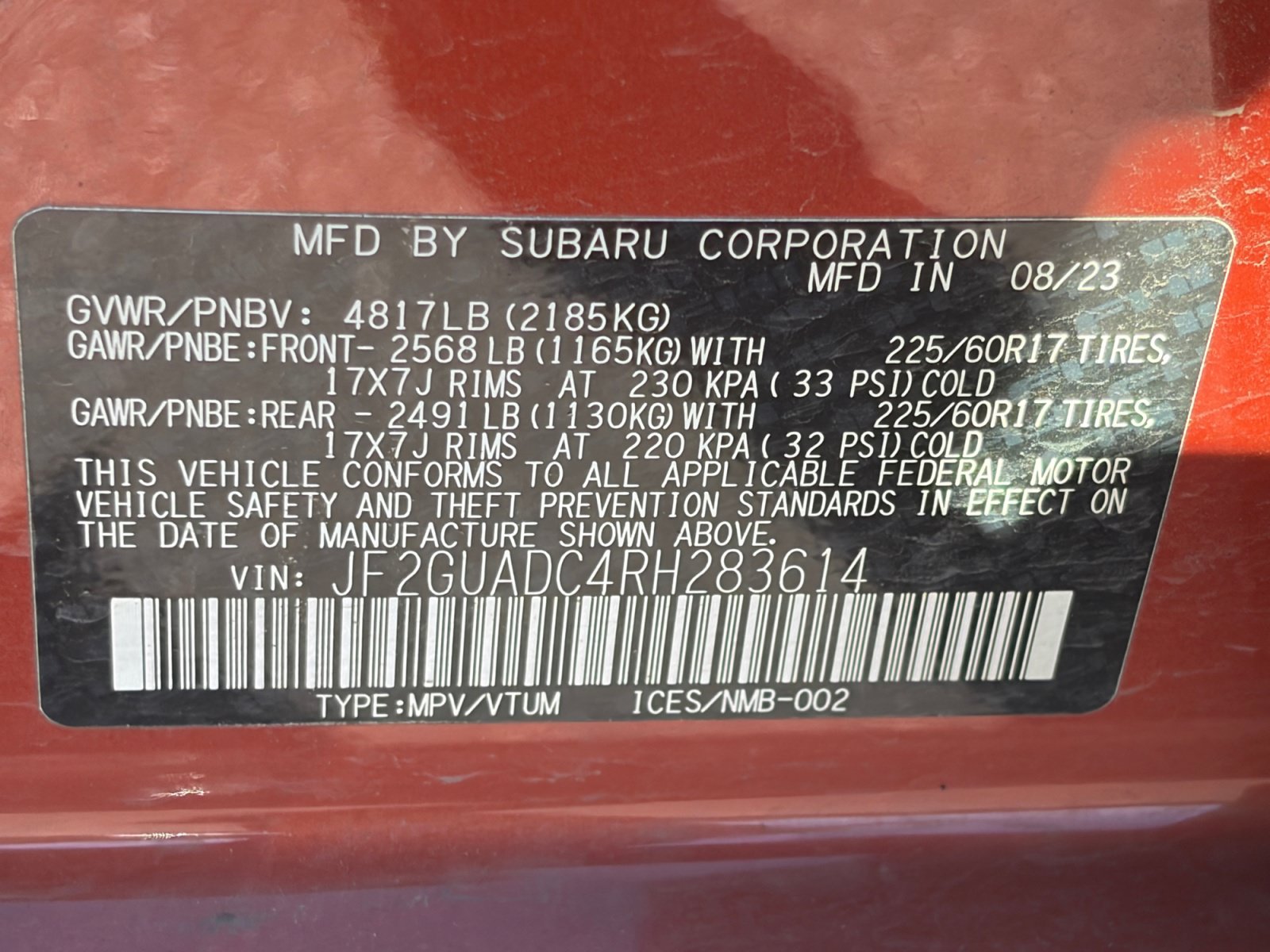 Certified 2024 Subaru Crosstrek 2.0i Premium w/ Popular Package #3 AWD/4WD image 34