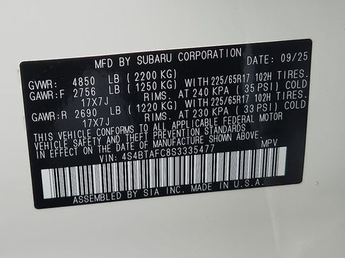 Used 2025 Subaru Outback Premium image 26