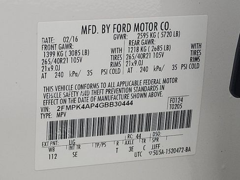 Used 2016 Ford Edge Sport w/ Equipment Group 401A image 33