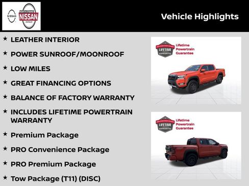 Certified 2025 Nissan Frontier PRO-4X w/ Pro Premium Package AWD/4WD image 3