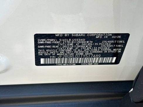 New 2026 Subaru Outback Wilderness w/ Wilderness Package AWD/4WD image 36