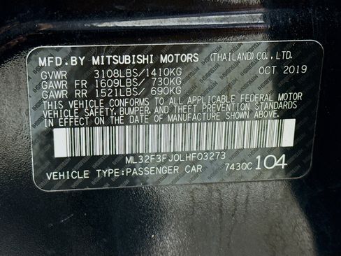 Used 2020 Mitsubishi Mirage G4 ES FWD image 40
