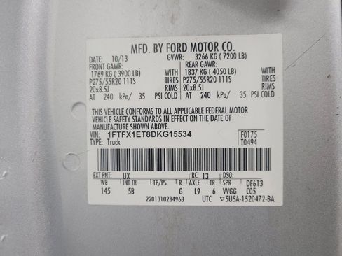 Used 2013 Ford F150 FX4 w/ Luxury Equipment Group image 33