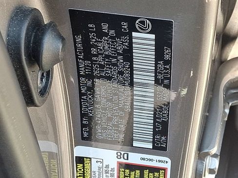 Used 2021 Lexus ES 350 w/ Premium Package FWD image 31
