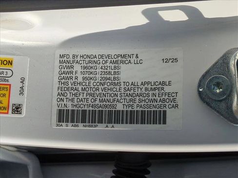 Used 2025 Honda Accord SE image 24