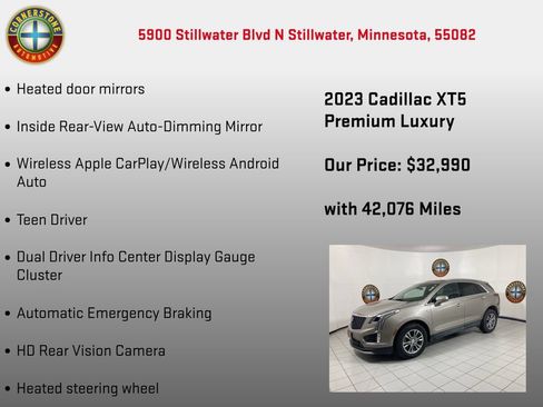 Used 2023 Cadillac XT5 Premium Luxury w/ LPO, Floor Liner Package AWD/4WD image 25