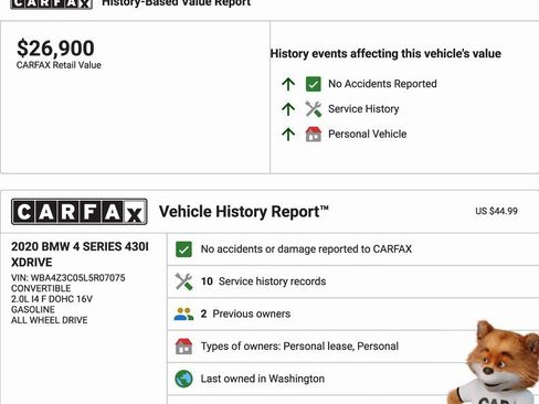 Used 2020 BMW 430i xDrive Convertible w/ Executive Package image 20