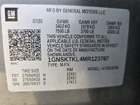 Used 2021 Chevrolet Tahoe High Country w/ Premium Package image 24