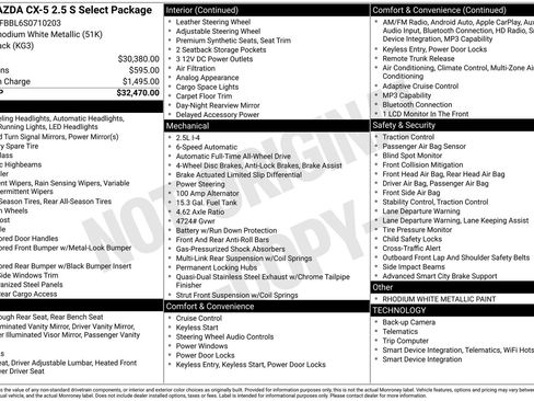 Used 2025 MAZDA CX-5 AWD 2.5 S w/ Select Package image 2