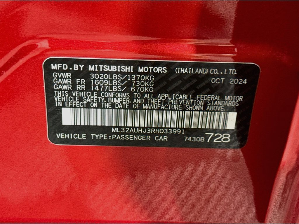 Used 2024 Mitsubishi Mirage ES FWD image 32