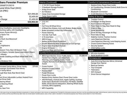 New 2026 Subaru Forester Premium AWD/4WD image 7