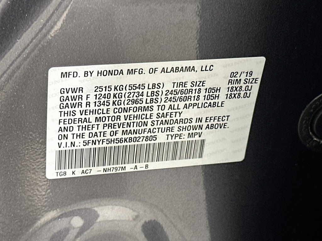 Certified 2019 Honda Pilot EX-L image 33
