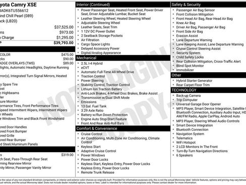 Certified 2026 Toyota Camry XSE AWD/4WD image 55