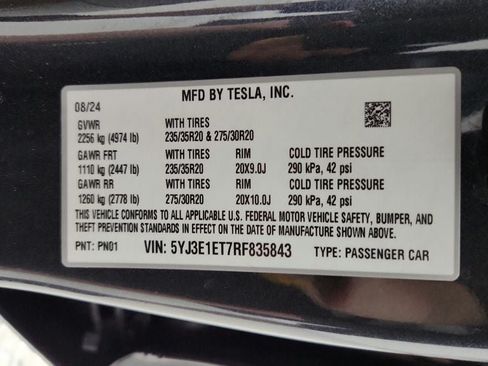 Used 2024 Tesla Model 3 Performance AWD/4WD image 45