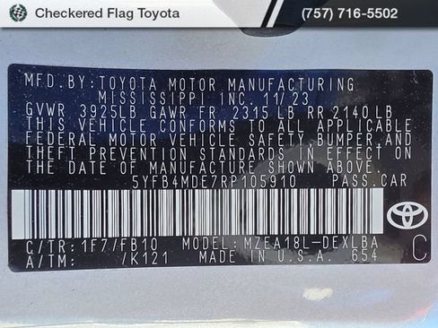Used 2024 Toyota Corolla LE FWD image 22