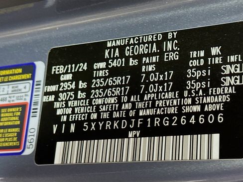 Used 2024 Kia Sorento SX Prestige w/ Sage Leather Package image 40