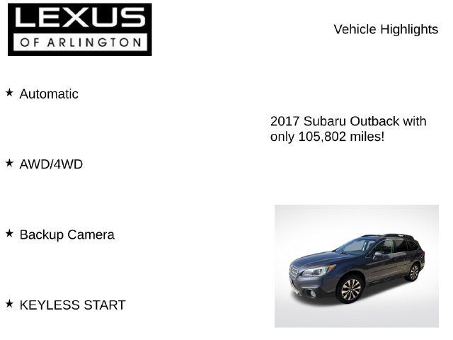 Used 2017 Subaru Outback 2.5i Limited AWD/4WD image 8