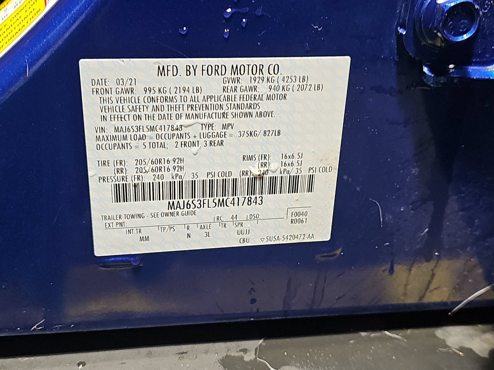 Used 2021 Ford EcoSport S AWD/4WD image 14