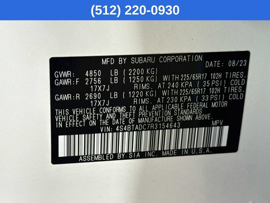 Certified 2024 Subaru Outback Premium AWD/4WD image 41