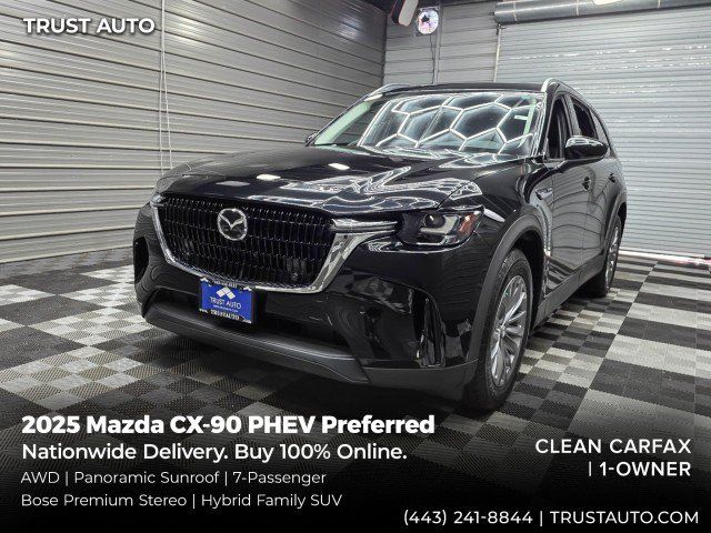 Used 2025 MAZDA CX-90 Plug-In Hybrid w/ Preferred AWD/4WD image 1