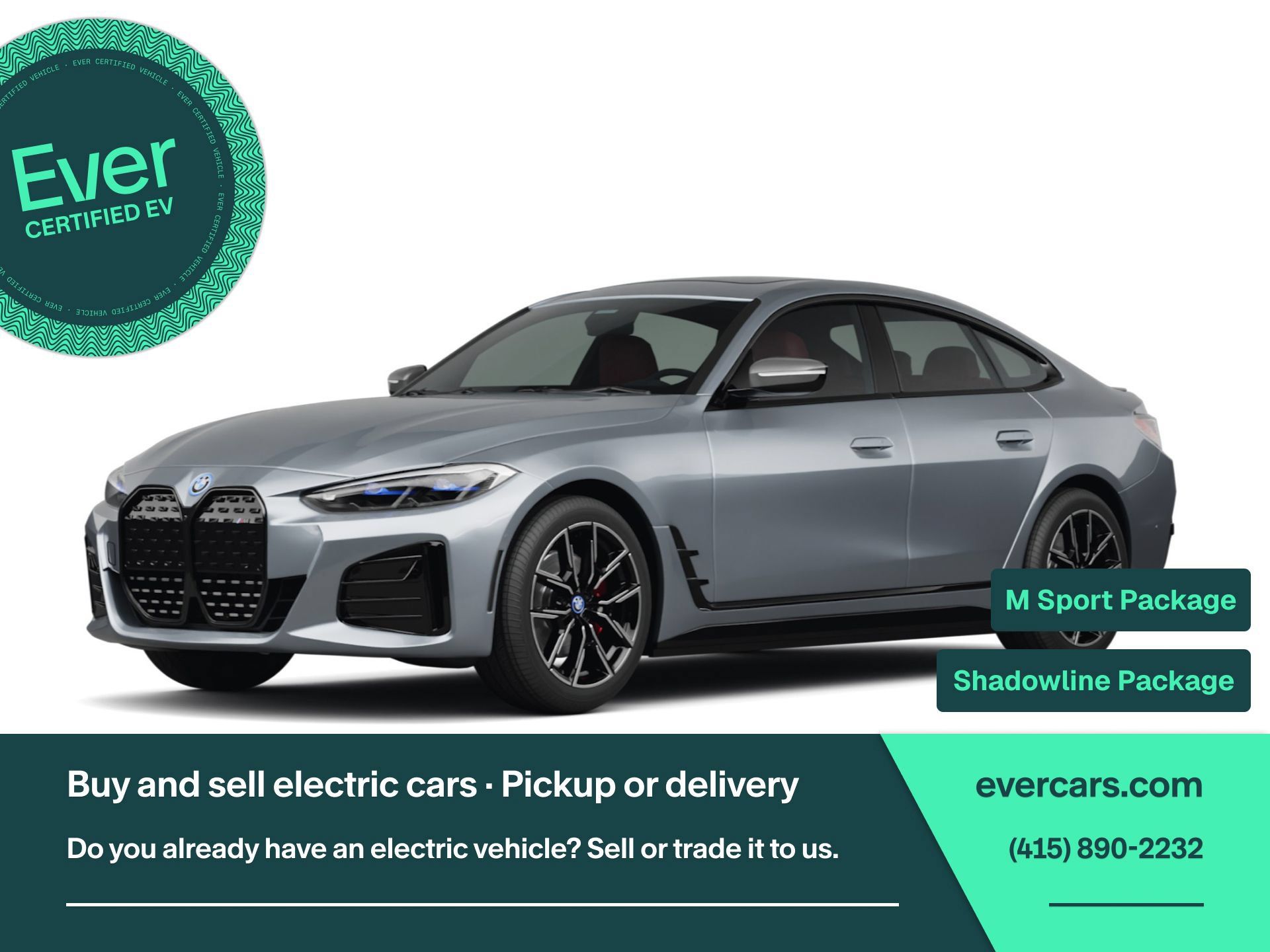 Used 2025 BMW i4 xDrive40i w/ M Sport Package AWD/4WD image 1