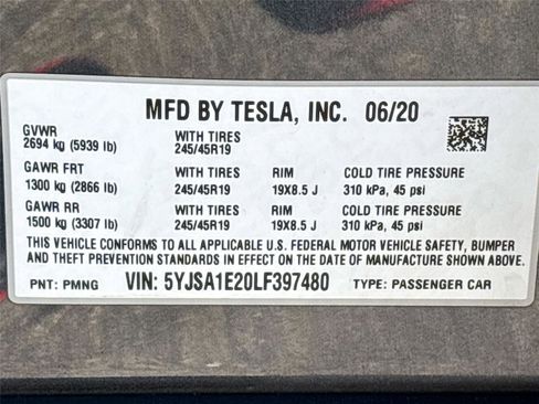 Used 2020 Tesla Model S Long Range Plus image 31