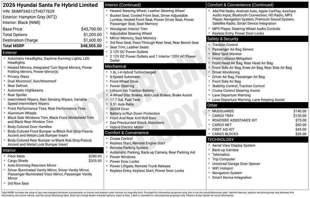 Certified 2026 Hyundai Santa Fe Limited FWD image 31