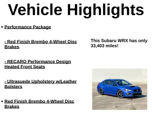 Used 2020 Subaru WRX Premium w/ Performance Package AWD/4WD image 11