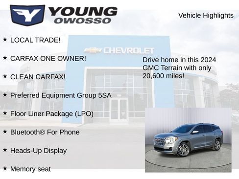 Certified 2024 GMC Terrain Denali w/ LPO, Floor Liner Package image 8