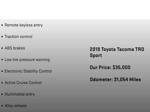 Used 2019 Toyota Tacoma TRD Sport image 12