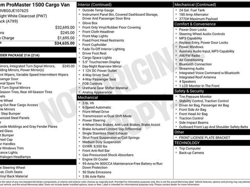 Used 2018 RAM ProMaster 1500 image 5