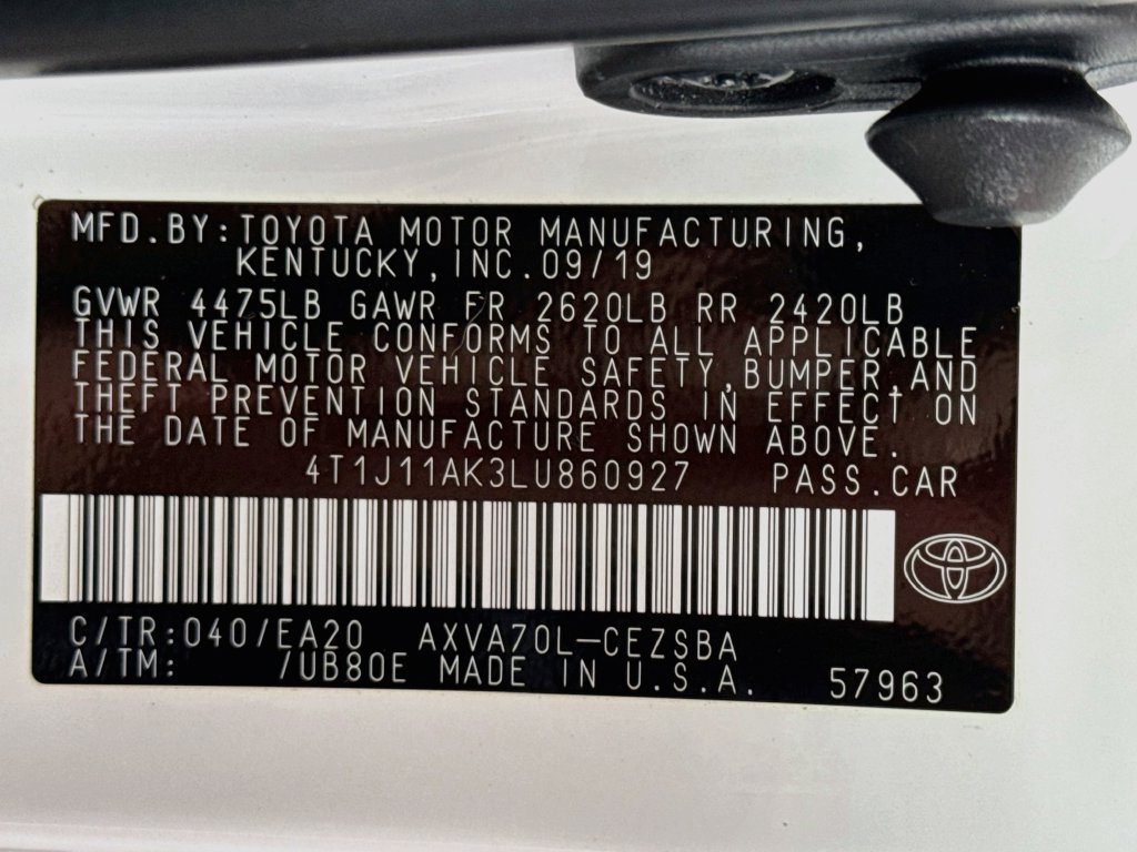 Used 2020 Toyota Camry SE w/ Audio Package FWD image 16