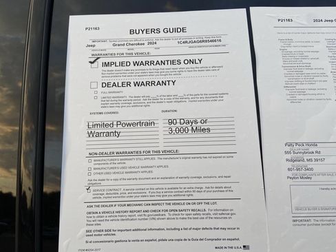 Used 2024 Jeep Grand Cherokee Altitude RWD image 5
