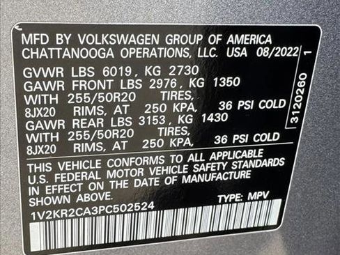 Used 2023 Volkswagen Atlas SE AWD/4WD image 21