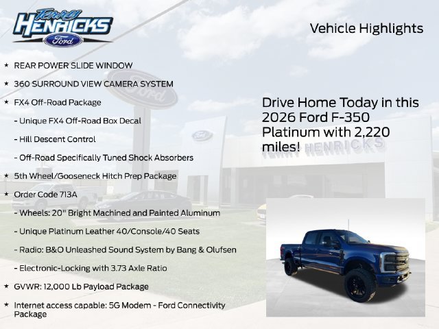 Used 2026 Ford F350 Platinum AWD/4WD image 4