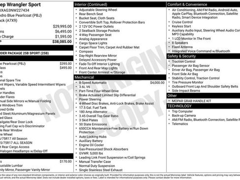 Used 2022 Jeep Wrangler Sport image 6