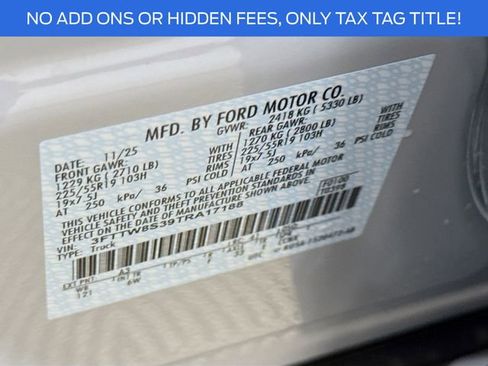 New 2026 Ford Maverick Lariat w/ Black Appearance Package image 32