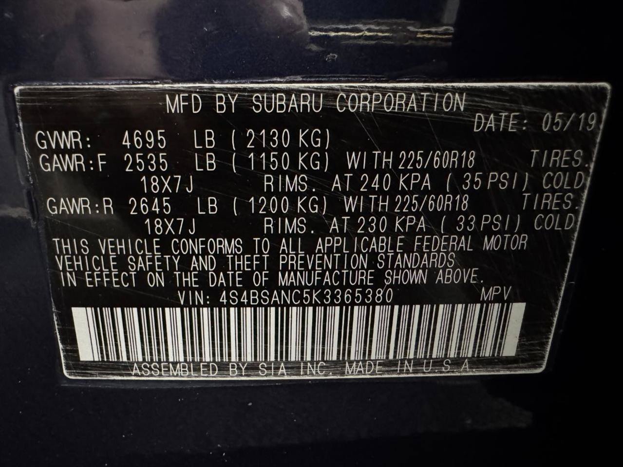 Used 2019 Subaru Outback 2.5i Limited AWD/4WD image 29