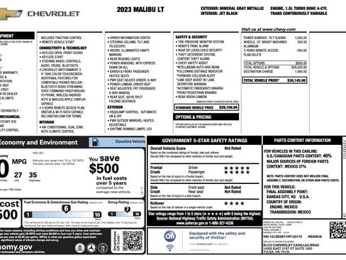 Used 2023 Chevrolet Malibu LT FWD image 4