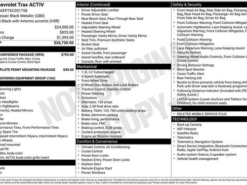 Used 2025 Chevrolet Trax ACTIV w/ Driver Confidence Package FWD image 11