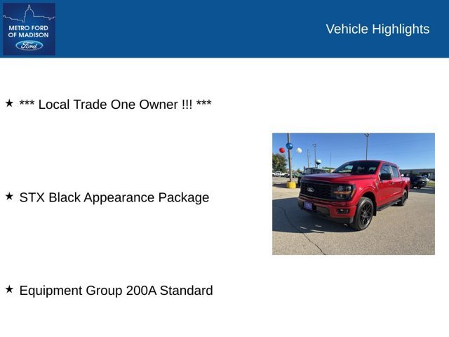 Certified 2024 Ford F150 STX w/ STX Black Appearance Package AWD/4WD image 2