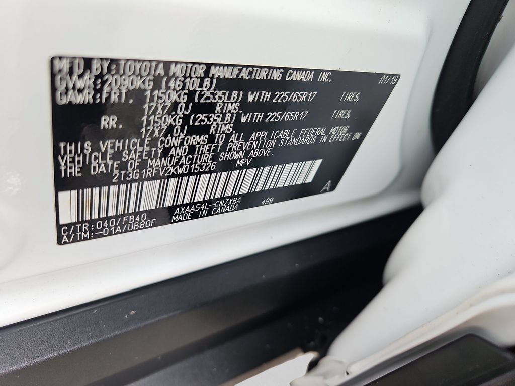 Used 2019 Toyota RAV4 LE w/ All Weather Liner Package AWD/4WD image 14
