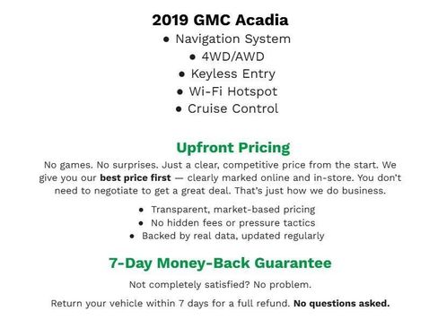 Used 2019 GMC Acadia SLE w/ GMC Pro Grade Package AWD/4WD image 2
