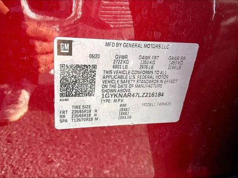 Used 2020 Cadillac XT5 Luxury w/ LPO, Floor Liner Package image 14