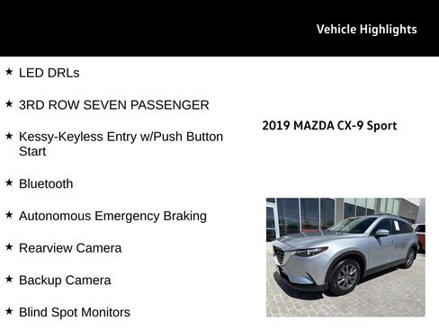 Used 2019 MAZDA CX-9 Sport image 26