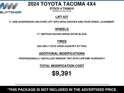 Used 2024 Toyota Tacoma TRD Off-Road w/ TRD Off Road Premium Package image 2